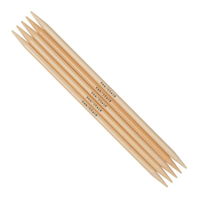 addiNature Bamboo Double Pointed Knitting Needles 20cm (8in)										 - 6.00mm