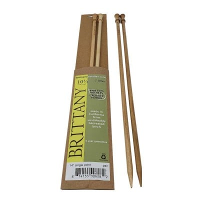Brittany Double Pointed Knitting Needles , Wood, 7.5 inch, Set of 5, Large