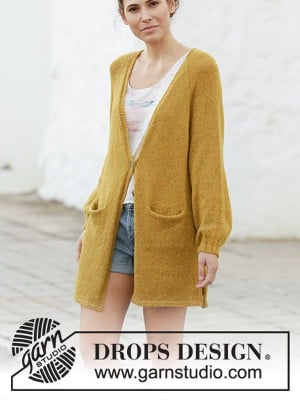 DROPS Meet the Sun Cardigan in Sky										