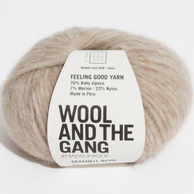 Wool and the Gang Feeling Good Yarn										 - Seashell Beige