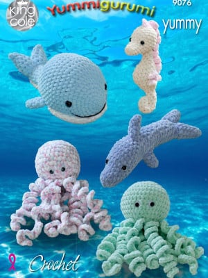 King Cole 9076 Crochet Sea Animals										