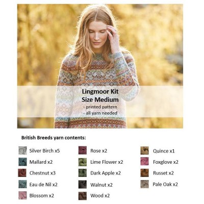 Marie Wallin Lingmoor Sweater Kit										 - Size M - 91-97cm (36-38in)