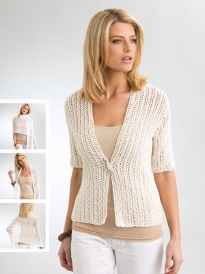 Patons Summer Cardigan and Wrap in Cotton DK										