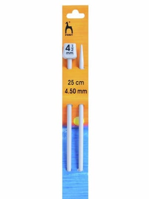 Pony Single Pointed Knitting Needles 25cm (10in)										 - 4.50mm