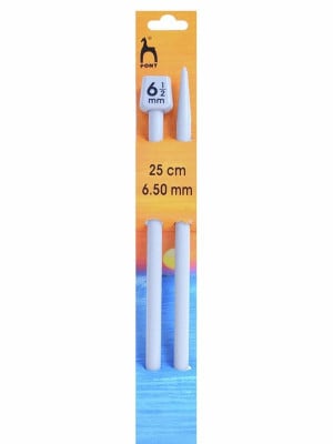 Pony Single Pointed Knitting Needles 10in (25cm)										 - US 10.5 (6.50mm)