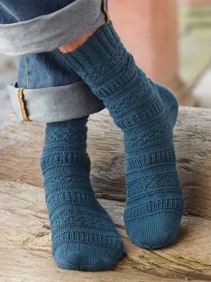 Regia S7265 Broken Rib Stripe Socks										