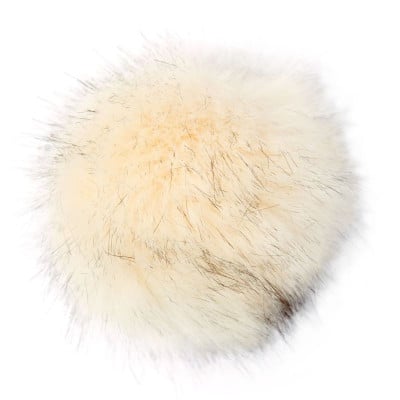 Rico Fake Fur Pompon										 - Cream Black