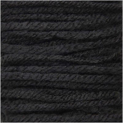 Rico Hooki Hooki Knotting Yarn  6.5cm										 - 100305 Black