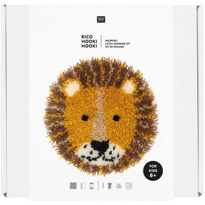 Rico Hooki Hooki Latch Hooking Kit Lion										 - 389 Lion