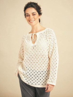 Patons Spring Crochet Long Sleeve Tunic										