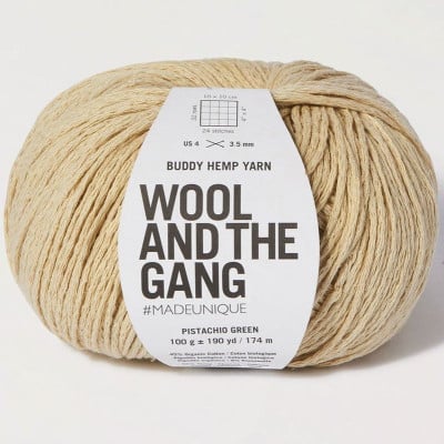 Wool and the Gang Buddy Hemp										 - 227 Pistachio Green