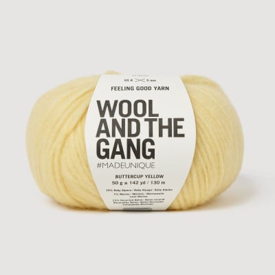 Wool and the Gang Feeling Good Yarn										 - Buttercup Yellow