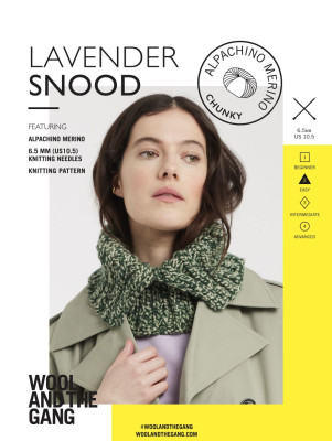 Wool and the Gang Lavender Snood										