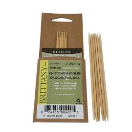Brittany Single Pointed Knitting Needles, 10 inch, Wood, Large