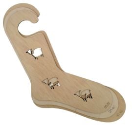 Laughing Hens Pair Wooden Sock Blockers - Sheep-Motif