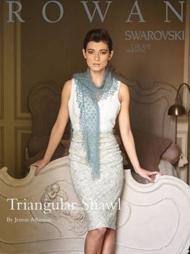 Rowan Swarovski Triangular Scarf Shawl