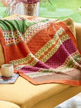 West Yorkshire Spinners Forager Blanket KAL