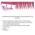 LYKKE Starter Set Interchangeable Circular Needle 5in Tips Blush Fuchsia