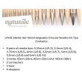 LYKKE Starter Set Interchangeable Circular Needle 5in Tips Naturale Beige Jute