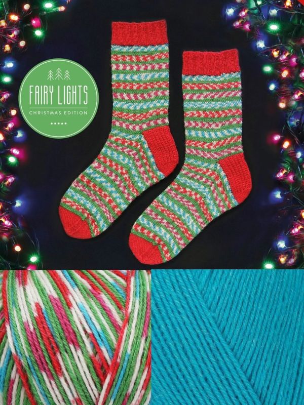 West Yorkshire Spinners Fairy Lights Christmas Sock Kits