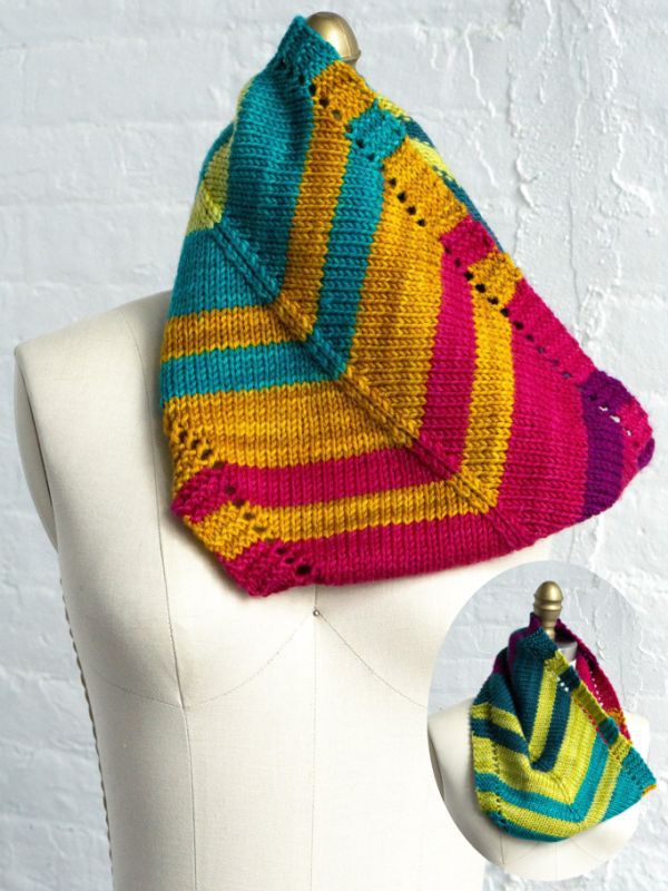 Rainbow Road Cowl - Manos Rainbow Road Cowl - Laughing Hens